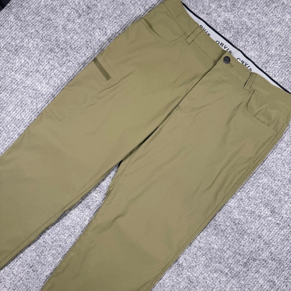 Orvis Other - Orvis Mens 38x30 Performance Trek Tech Olive Green Water Repellent Hiking Pants